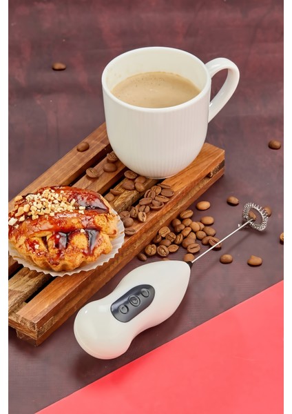 Elektrikli Süt ve Kahve Köpürtücü – Taşınabilir, Çift Hız Ayarlı, Paslanmaz Çelik Çırpıcı, Kahve, Latte, Cappuccino, Matcha ve Sıcak Çikolata Için Mükemmel Köpük