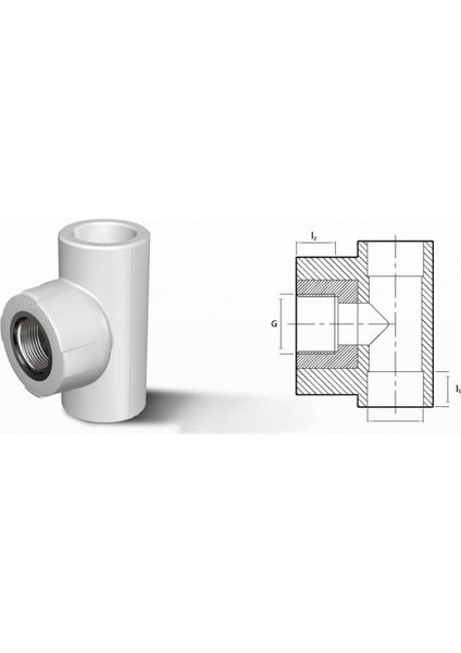 25 mm * 1/2 Iç Dişli Te 5 Adet fiyatları