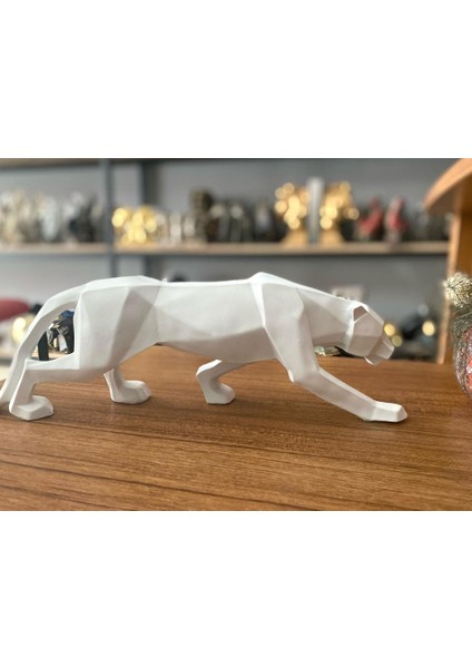 Dekoratif Kübik Leopar Biblo Beyaz fiyatları