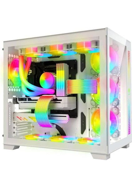 A-Rgb Sleeved Kablo Set Rgb Uzatma Kablo ( 1X24 Pin Anakart + 2x8 Pin Ekran Kartı )