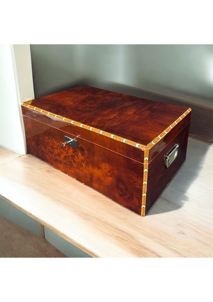İtaly Canforo Humidor Puro Kutusu Ceviz 125'S