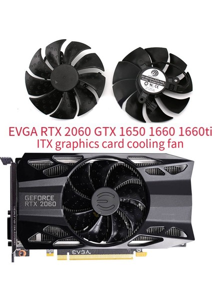 Itx Ekran Kartı Soğutma Fanı PLA09215S12H Gtx 1650 Gpu, 1660 Ti Sc Ultra Oyun Grafikleri Için (Yurt Dışından)