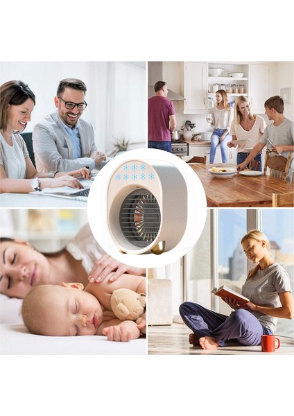 Mini LED Klima Fanı 3 Hızlı USB Taşınabilir Soğutma Oturma Odası Ev Için, Pembe (Yurt Dışından) indirimleri