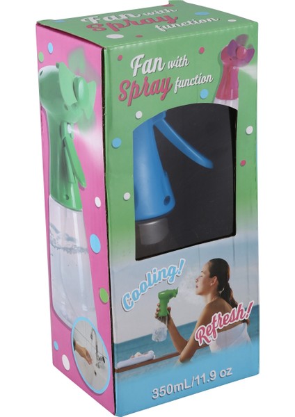 El Tipi Su Sislemeli Fan - Pille Çalışan Şişe Püskürtücüsü Olarak Mist (300ML) (Yurt Dışından)