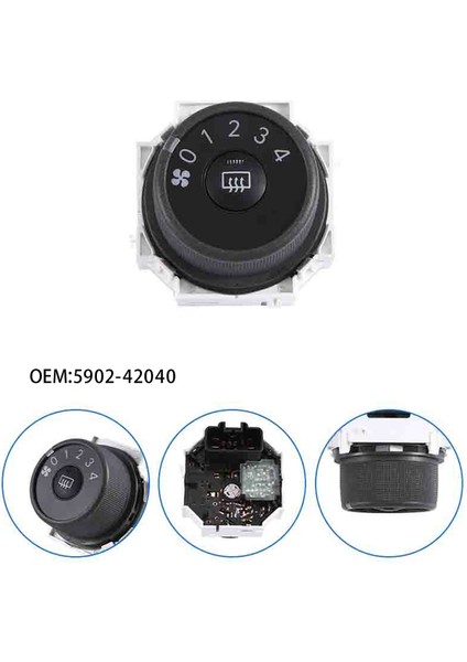 2006-2012 Için 5902-42040 Araç Klima Isıtıcı Fan Üfleyici Kontrol Anahtarı (Yurt Dışından)