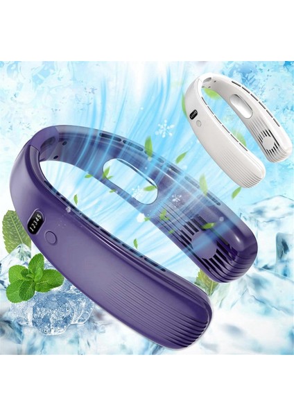 Bladeless Boyun Fanları, USB Yaprağı Daha Az Çalıştırılan Giyilebilir Kulaklık Tasarımı Gösterildiği Gibi Açık Hava Sporları Için Düşük Gürültülü Fanlar (Yurt Dışından) fiyatları
