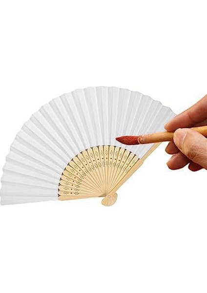 8 Adet Kendi Başına Yap Kağıdı Katlama Fan Bambu El Boş Tutulan Çocuklar Için Çizim El Katlanmış (Yurt Dışından) indirimleri
