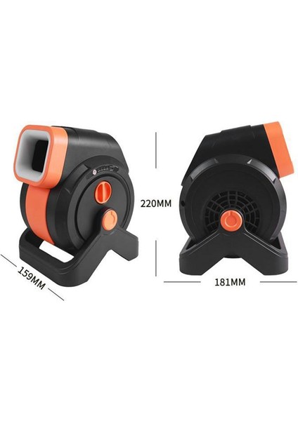 5200MAH Taşınabilir Bladeless Fan Açık Kamp Işık USB Şarj Edilebilir Masaüstü Fırçasız Küçük (Yurt Dışından)