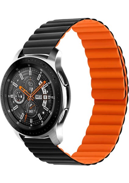 Xiaomi Amazfit Pace Uyumlu Krd-52 Kordon Zore - SIYAH-TURUNCU-8680436413449-NOİR71517