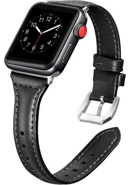 ​​​watch Ultra 49MM Kordon Uyumlu Krd-28 Deri Strap Kayış Zore - KAHVERENGI-8682314072083-NOİR79301