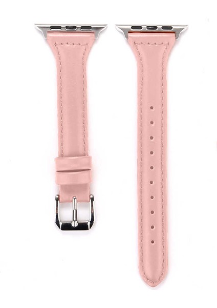 ​​​watch Ultra 49MM Kordon Uyumlu Krd-28 Deri Strap Kayış Zore - PEMBE-8682314072076-NOİR79302