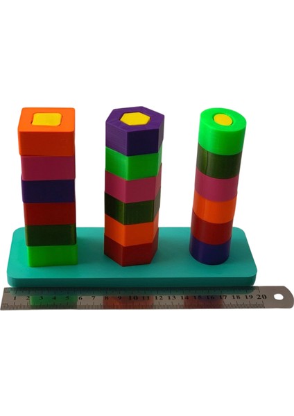 3D Montessori Eğitici Renkli Oyuncak fırsatları