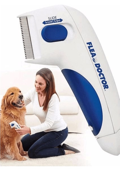 Flea Doctor Kedi ve Köpekler Için Pilli Pire Tarağı - Lisinya