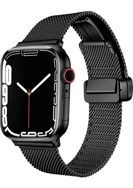 Watch 7 45MM Uyumlu Krd-85 Metal Kordon Zore - SIYAH-8680436693643-NOİR91480