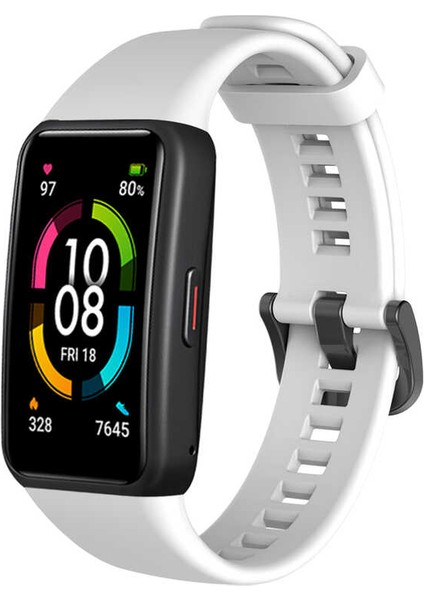 Huawei Band 6 Uyumlu Krd-47 Uyumlu Kordon Zore - BEYAZ-8682314141864-NOİR54915