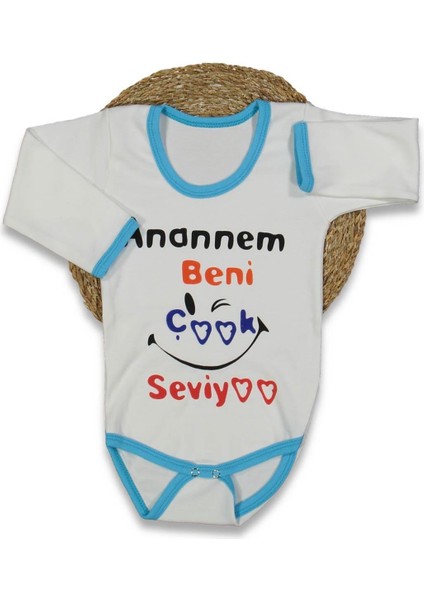Unısex 1/36 Ay 40/1 Penye Uzun Kollu Anannem Yazıl