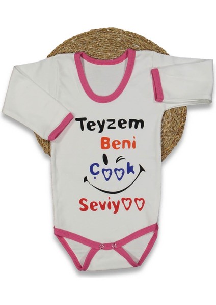 Unısex 1/36 Ay 40/1 Penye Uzun Kollu Teyzem Yazılı