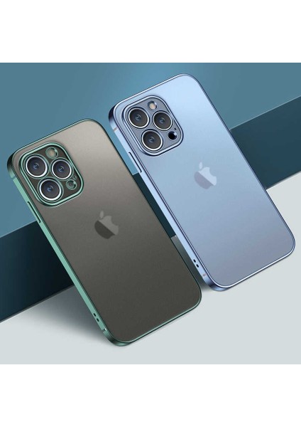 Apple iPhone 13 Pro Kılıf Zore Mat Gbox KAPAK-MAVI-8680436106082-NOİR60285