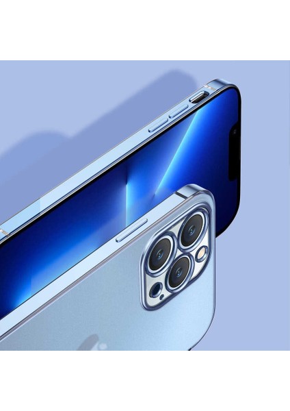 Apple iPhone 13 Pro Kılıf Zore Mat Gbox KAPAK-MAVI-8680436106082-NOİR60285