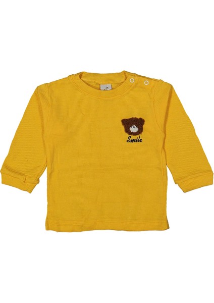 Erkek 6/24 Ay Waffle Omuzdan Çıtçıtlı Ayı Smile Süzine Badi