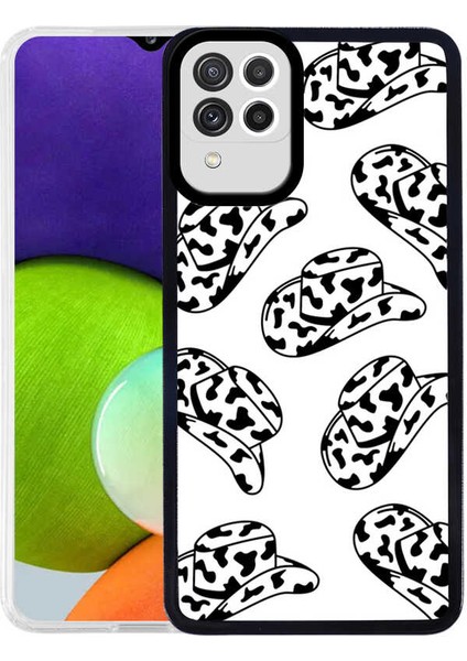 Galaxy M32 Kılıf Zore M-Fit Desenli Kapak-Hat NO5-8680436335970-NOİR68086