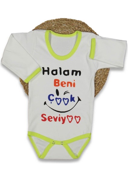 Unısex 1/36 Ay 40/1 Penye Uzun Kollu Halam Yazılı