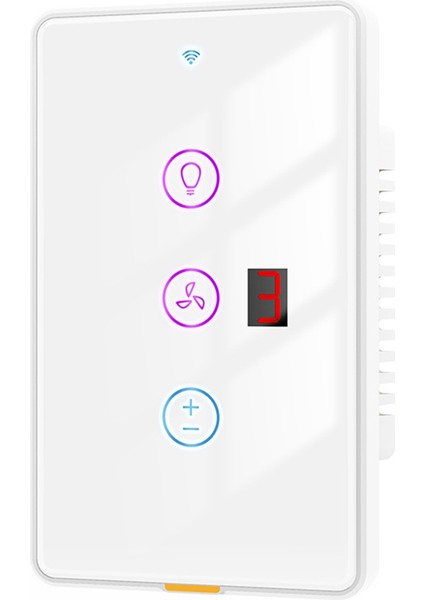 Tuya Akıllı Wifi Fan Işık Anahtarı Dokunmatik Duvar Paneli Ses Zamanlayıcı Kontrol App Alexa Ev Için Uzaktan Çalışma A (Yurt Dışından)