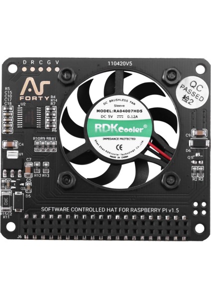 Yazılımla Ayarlanabilir Hız / 40MM Büyük Raspberry Pi4 ile 4/3 Soğutma Için Argon Fan Şapka (Yurt Dışından)