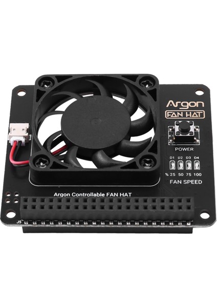 Yazılımla Ayarlanabilir Hız / 40MM Büyük Raspberry Pi4 ile 4/3 Soğutma Için Argon Fan Şapka (Yurt Dışından)
