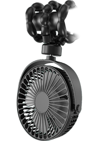Açık Kamp Için Küçük Fan Taşınabilir Mini Ahtapot El Masaüstü USB Sessiz (Yurt Dışından)
