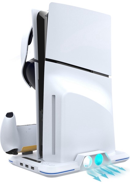 Rgb Işıklı Ince Fan Için Konsol Soğutma Yuvası Gamepad Tutucu Kulaklık Askısı (Yurt Dışından) fırsatları