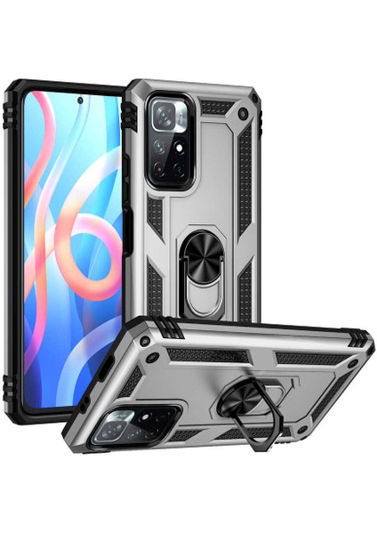 Xiaomi Redmi Note 11T 5g Kılıf Zore Vega KAPAK-GRI-8680436183175-NOİR63599