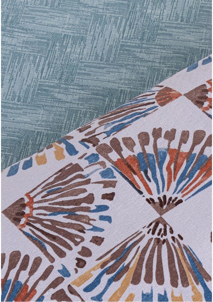 Soren Tek Kişilik Pike Takımı 160X230 cm Orient Mavi Kahve modelleri