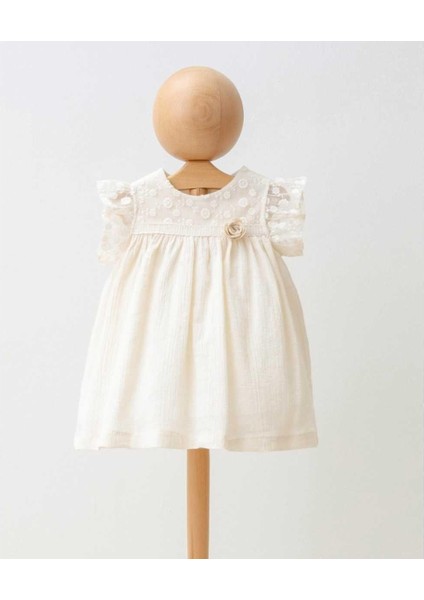 Kız 6/24 Ay Brodeli Tüllü Elbise