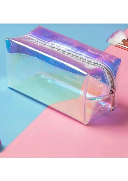 Hologram Şeffaf Makyaj Çantası modelleri
