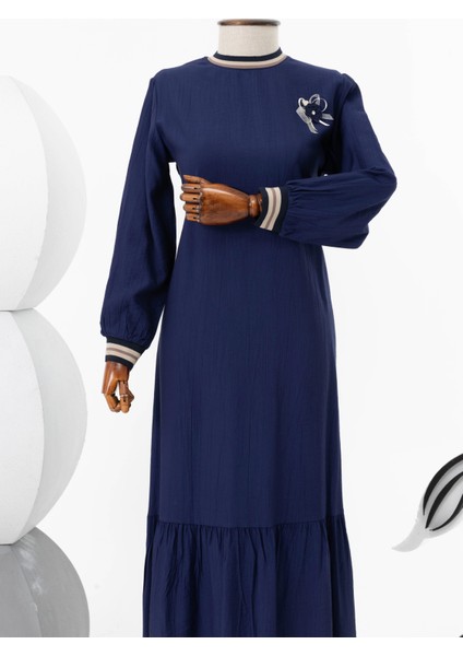 3018 Elbise - Lacivert modelleri