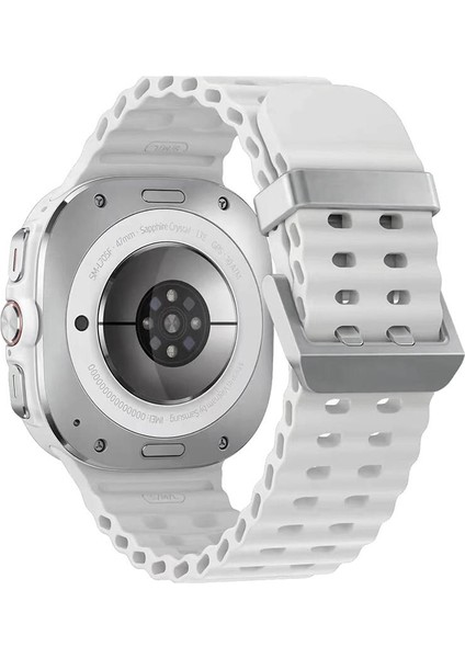 Galaxy Watch Ultra 47MM Zore KRD-118 Tırtıklı Tasarım Silikon KORDON-BEYAZ-8680436805305-NOİR108226