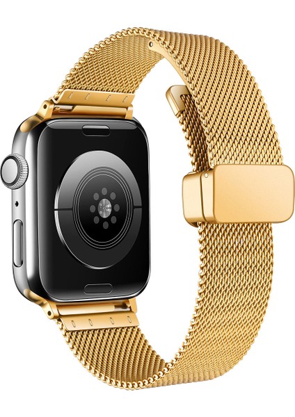 Watch 7 41MM Uyumlu Krd-85 Metal Kordon Zore - GOLD-8680436693698-NOİR91467