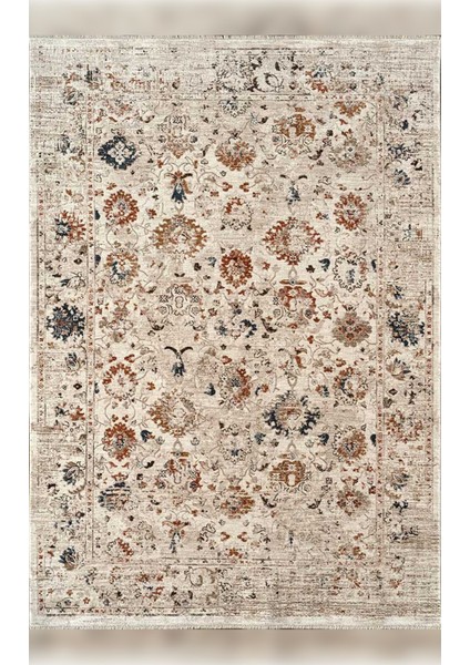 Armonika YT02A Sıcak Renk Geçişli Etnik Desenli Yumuşak Dokulu Makine Halısı