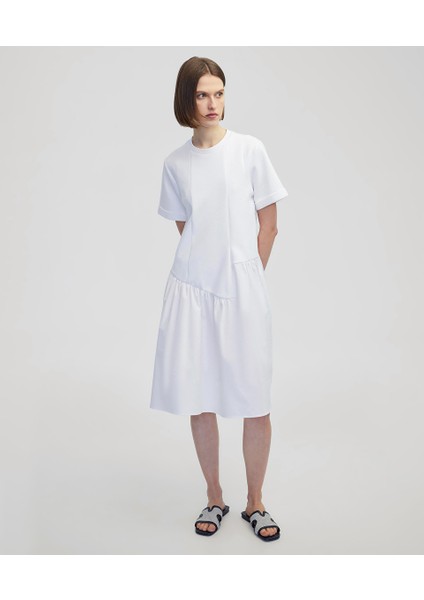 Asimetrik Büzgülü Elbise IS1250002491002
