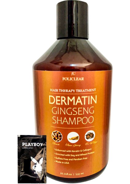 Ginsengli Özel Bakım Sampuani Uzun Güçlü Saç Besleme Dermatin Shampooı 500 ml + Hediye Jel