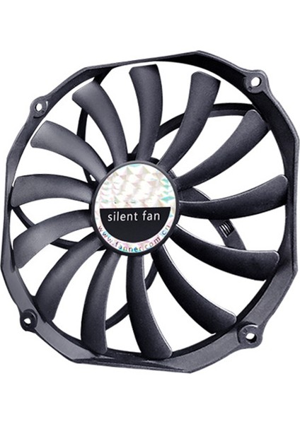 14015 Kasa Fanı Büyük Hava Hacmi Düşük Gürültü 140X140X15MM Ultra-Ince 4pın Pwm 14CM (Yurt Dışından) fiyatları