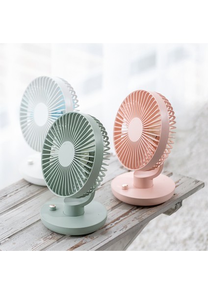 USB Şarj Taşınabilir El Elektrikli Fan Klima Soğutucu Soğutma Yaz Masası Masa Otomatik Sallayarak Kafa Fanları Beyaz (Yurt Dışından) fiyatları