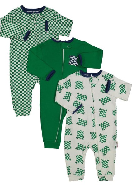 Erkek 9/18 Ay Fermuarlı Pitikare Ayı Tulum