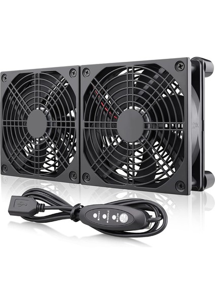 Yüksek Hava Hacmi Yönlendirici Bilgisayar Soğutucu Tv Kutusu Çok Hızlı Denetleyici ile Kablosuz Dc 5 V USB Güç Kaynağı Fanı (Yurt Dışından)