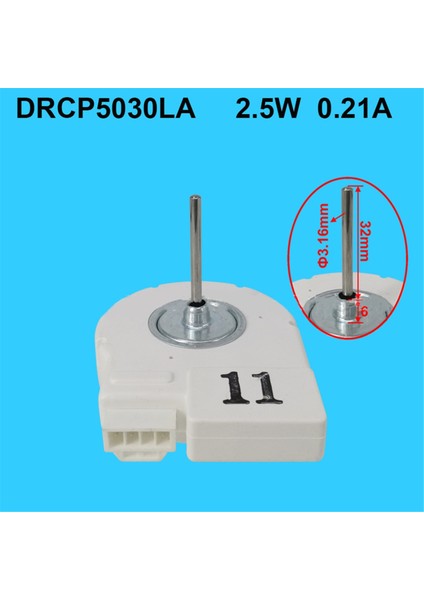 DRCP5030LA Buzdolabı Dondurucu Soğutma Için Dc Fan Motoru 2.5W 0.21A (Yurt Dışından) modelleri