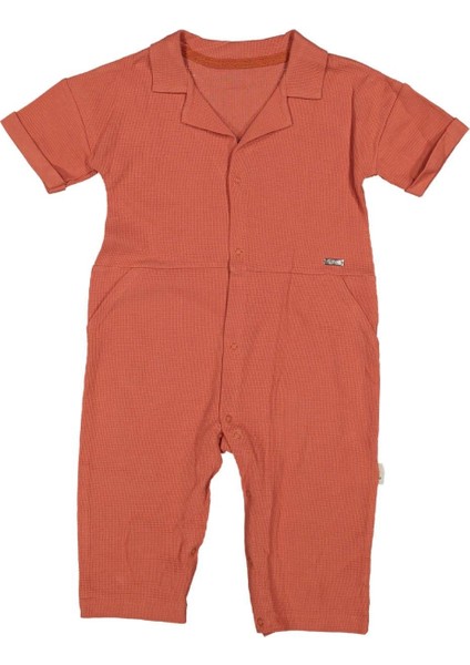 Erkek 9/24 Ay Metal Etitekli Gömlek Yakalı Tulum