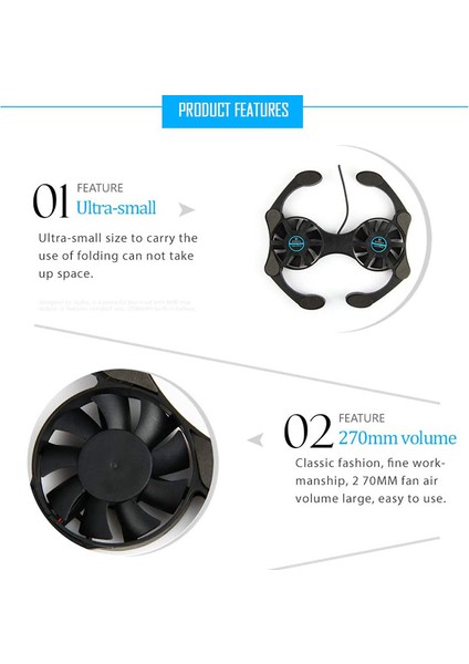 Dizüstü Bilgisayar Soğutma Tabanı, Pc Desteği - Taşıması Kolay, 2 Sessiz Fan ve USB Bağlantı Noktası ile 10-15.6 Inç Için Uyumlu (Yurt Dışından) fırsatları