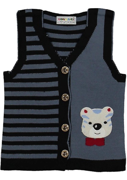 Erkek 1/5 Yaş Çizgili Köpekli Yelek