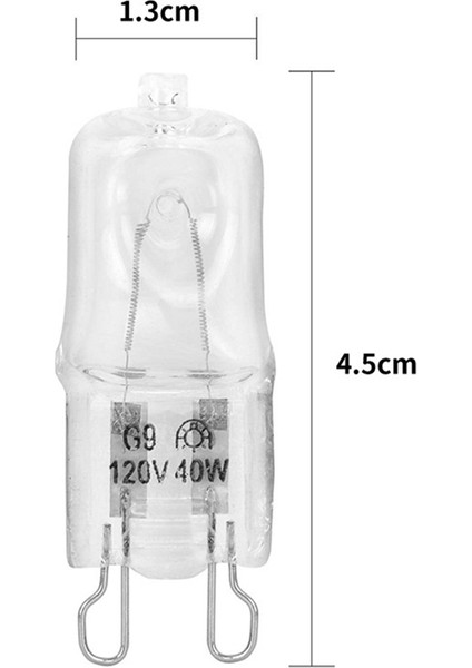 G9 Fırın Işığı Yüksek Sıcaklığa Dayanıklı Halojen Ampul Lamba Buzdolapları Fırınlar Için Fanlar 40W 500 ℃ Pin 120V (Yurt Dışından) fırsatları